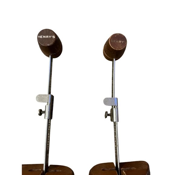 Vintage Henry’s Adjustable Wooden Shoe Trees Pair Used Mens - Picture 10 of 11